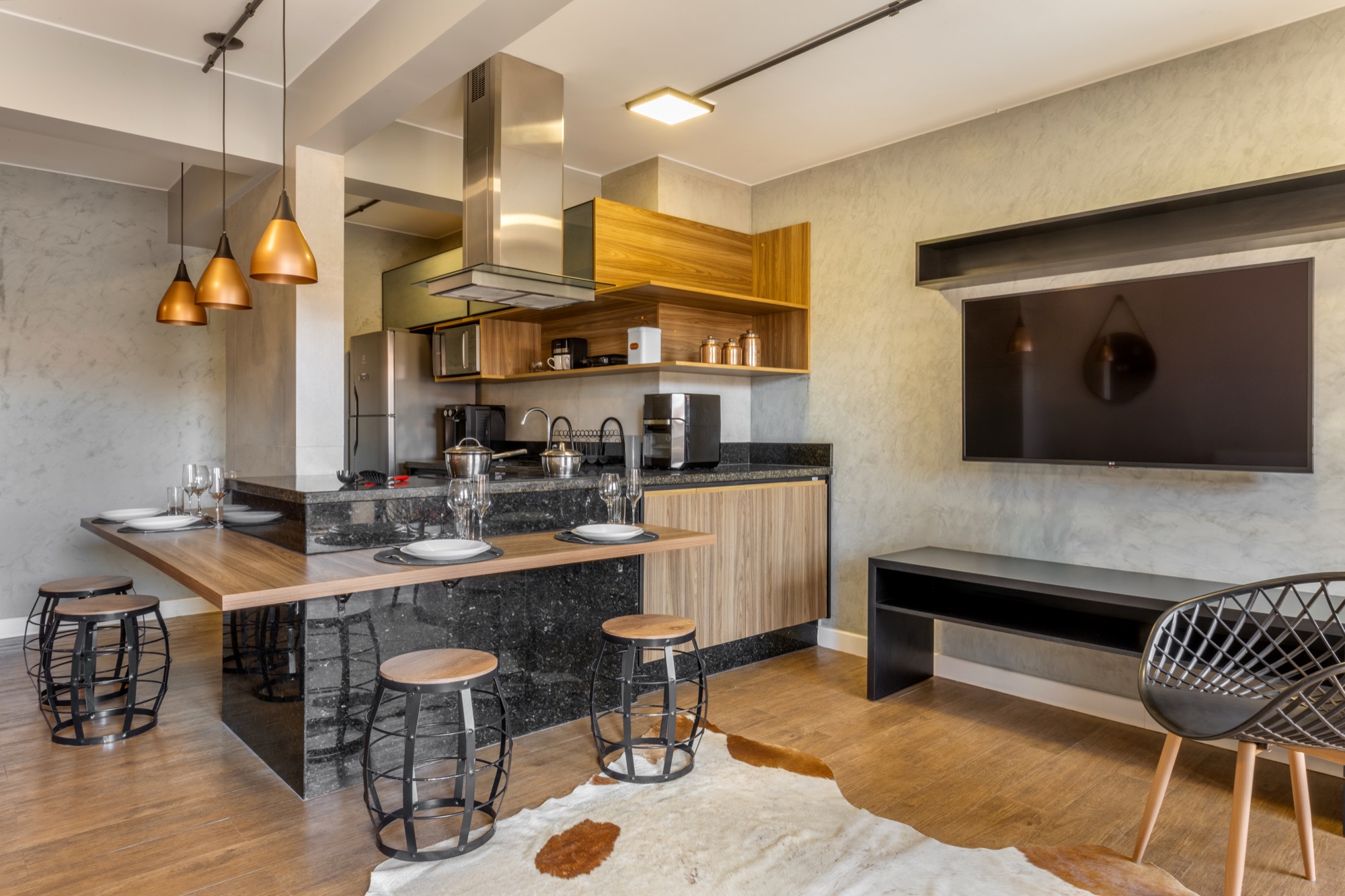 Studio do Lake Side — cozinha americana