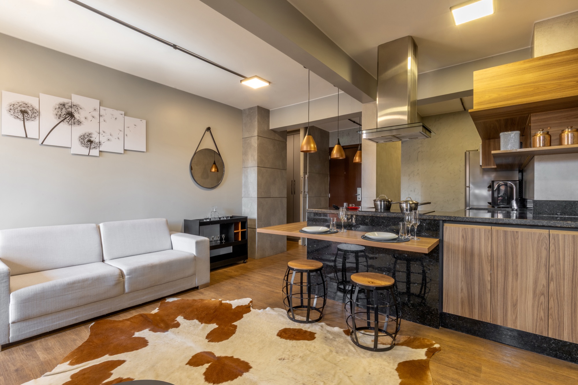 Studio do Lake Side — área de estar