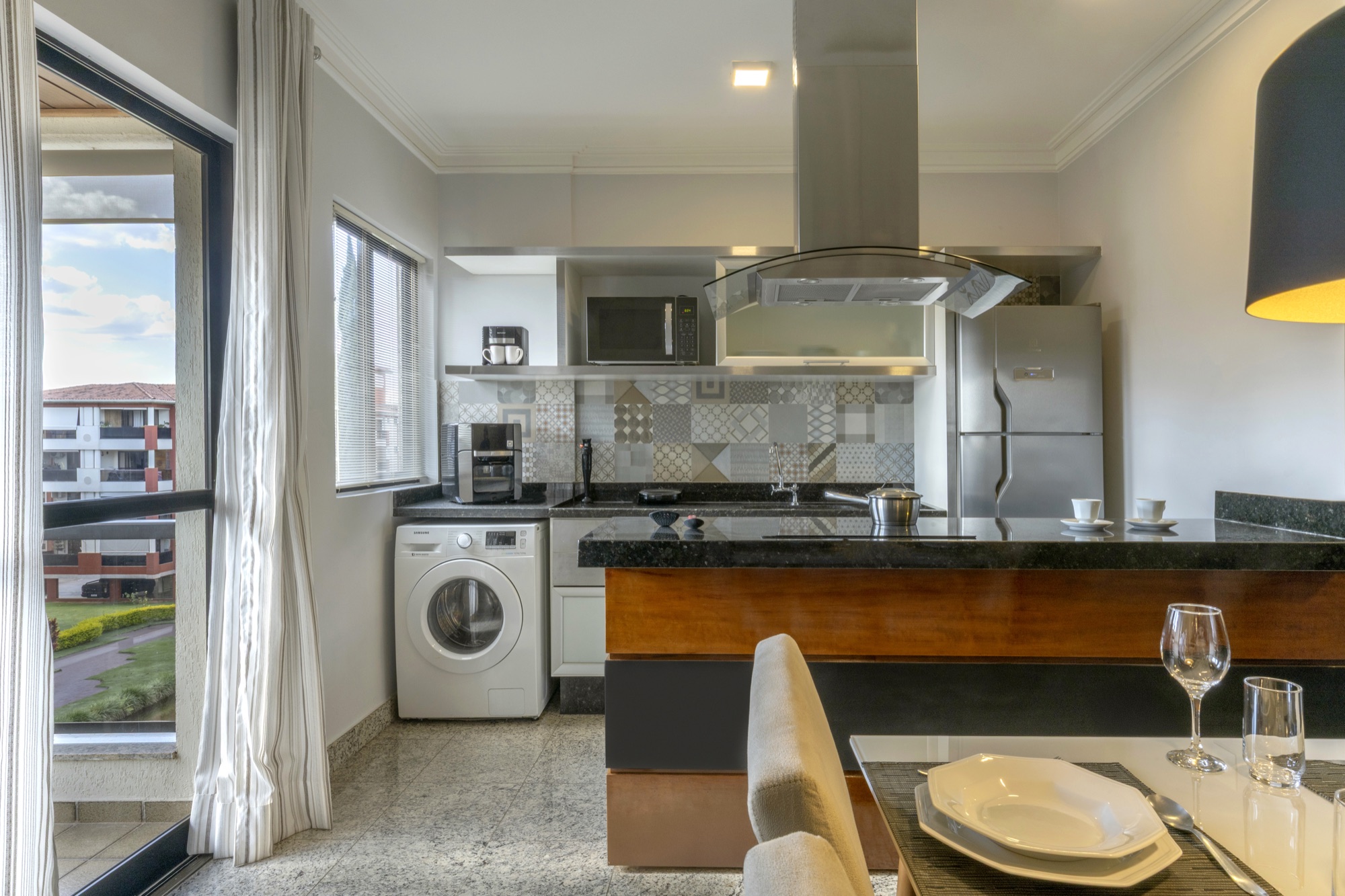 Cozinha do apartamento 2 quartos